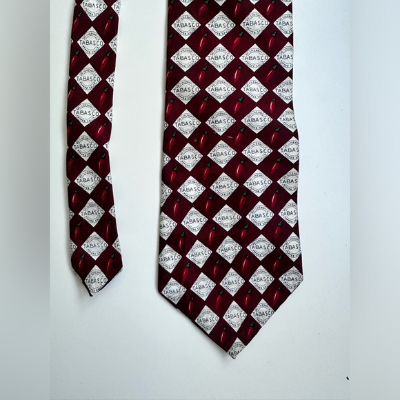 Vintage Tabasco 100% Silk Tie - Picture 2 of 6